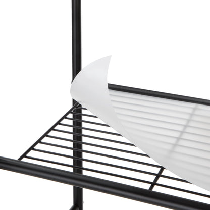 Mainstays Over the Toilet Steel 3-Shelf Bath Shelves Space Saver, Matte Black Finish Adult Groups