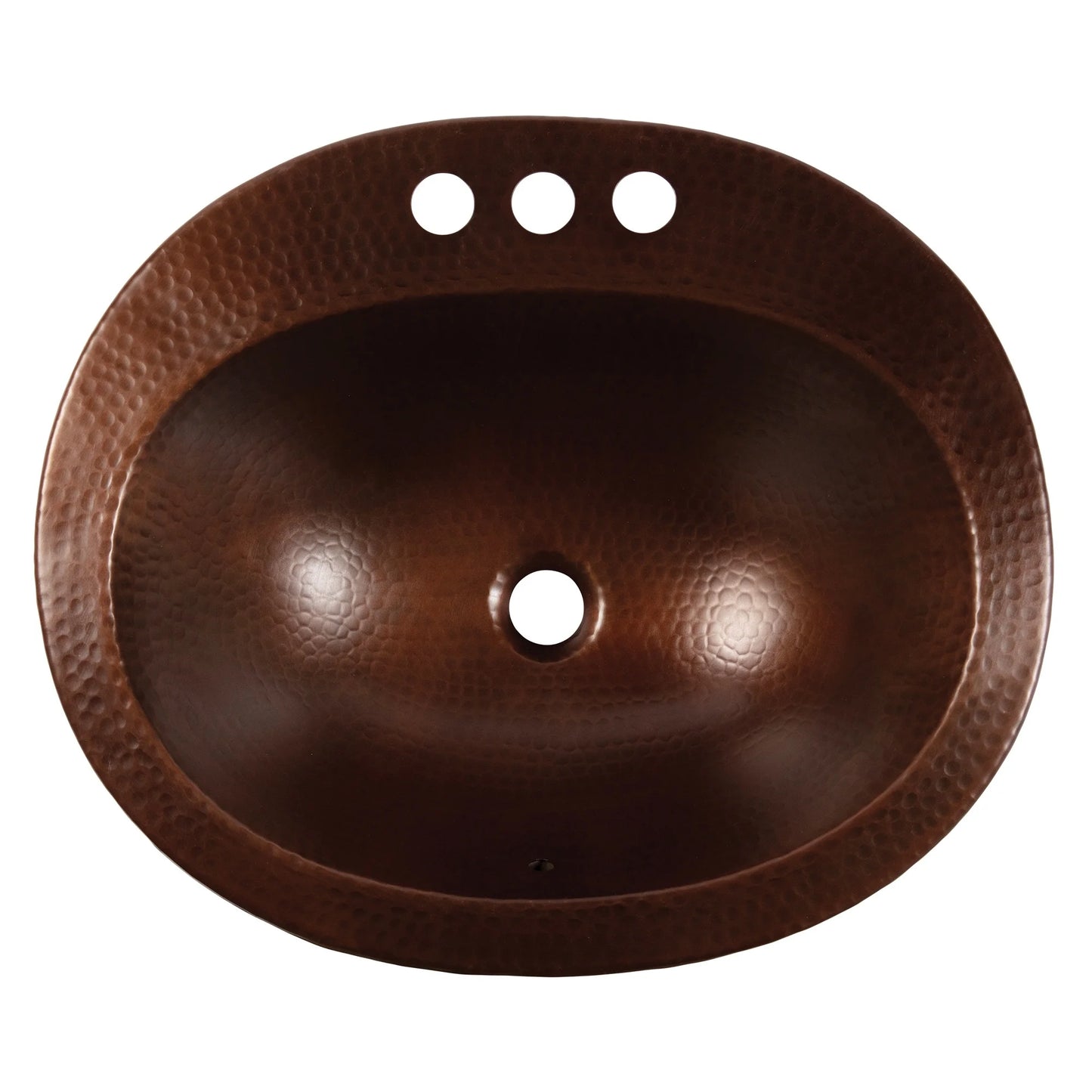 Sinkology BOD-0903BC Seville Drop with Bath Sink, 4 In-Faucet Holes and Overflow, Aged Copper