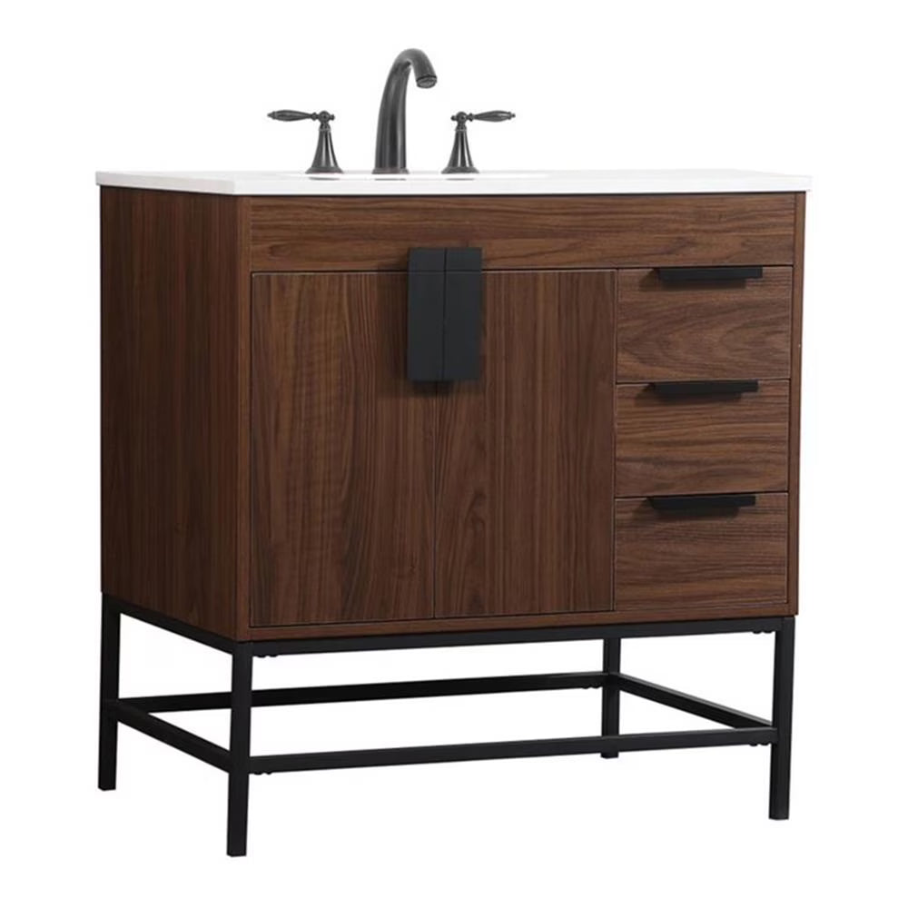 Elegant Kitchen and Bath 32 Inch Single Bathroom Vanity In Green