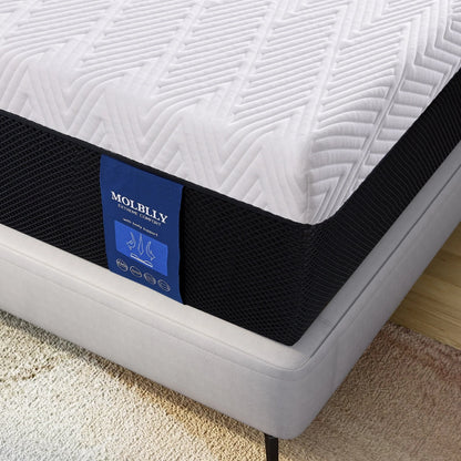 Queen Mattress,Madinog 10" Cooling Gel Memory Foam Mattress-in-a-Box with Breathable Cover