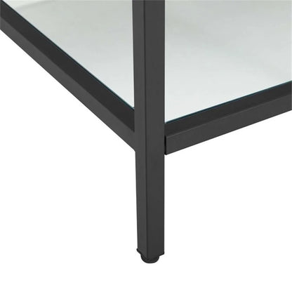 Modway Kingsley 50" Black Stainless Steel Bathroom Vanity in Black White