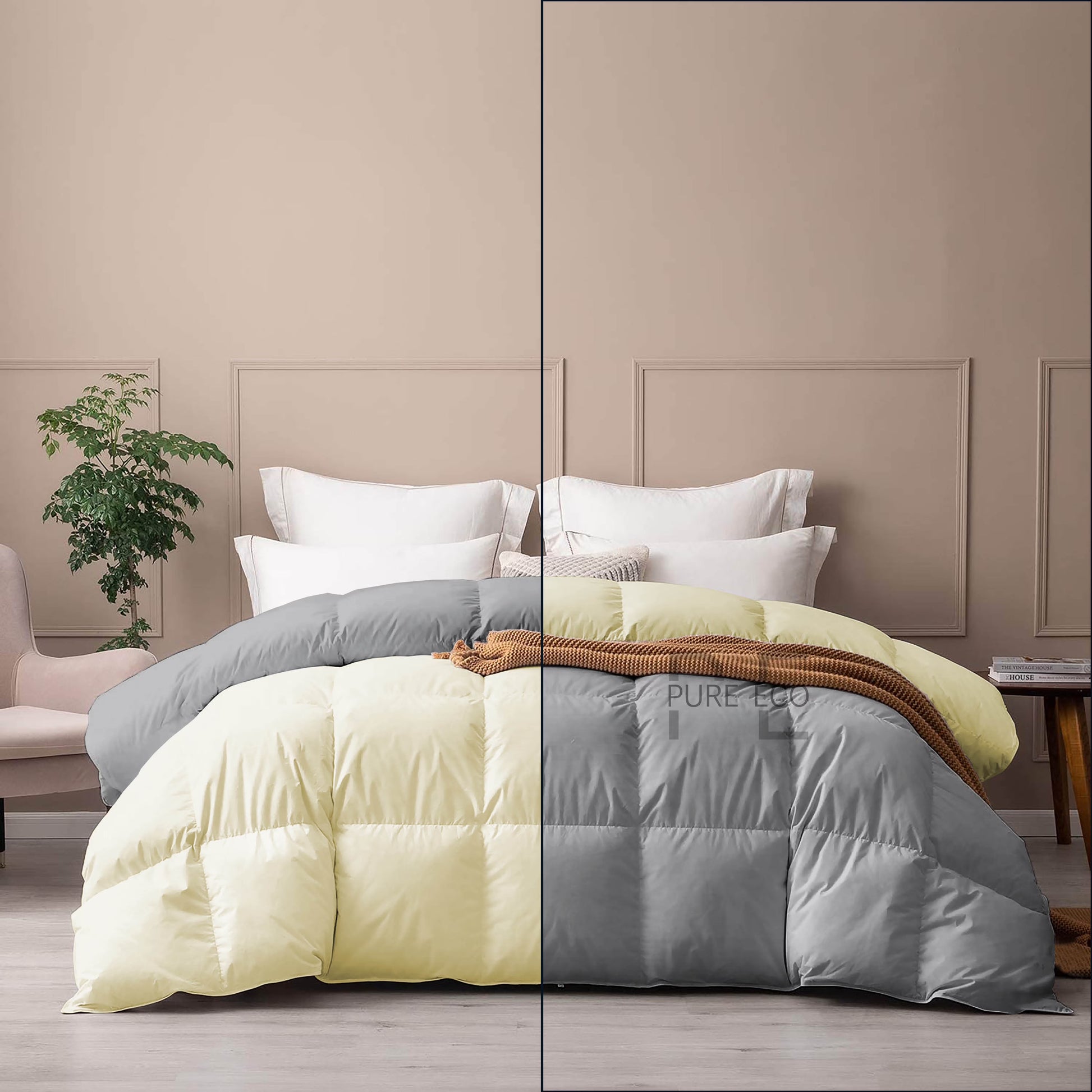 Ayanshi Hotel Bedding Comforter Twin Size, Duvet Insert, Quilted Comforter with Corner Tabs, All Season Lightweight Quilt, Down Alternative Hotel Comforter Twin Size 68X90 Baby Pink