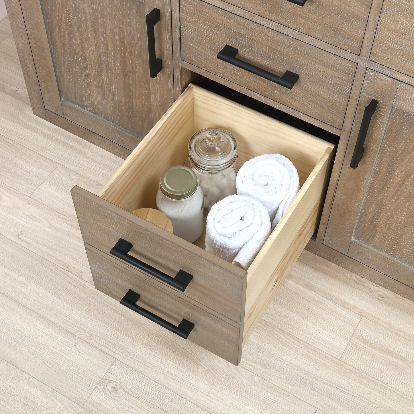 Ove Decors Bailey 48 W x 22" D Freestanding Bathroom Vanity with Sink, Driftwood Oak
