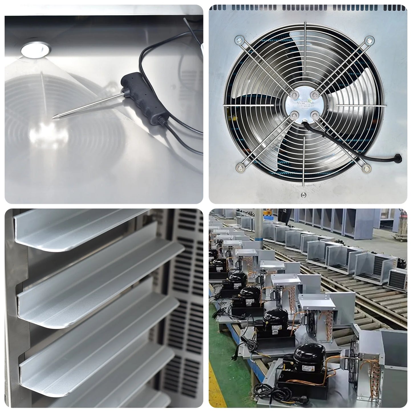 Kolice Commercial 5 Trays Blast Chiller & Freezer, Chest Freezer, Shock Freezer with Food Probe,Lowest temp: -40° F for Restaurant,Bakery,School,Hotel