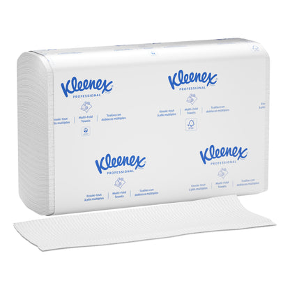Kleenex Multifold Paper Towels 1-ply, White, 1 Case, 2400-count, 16-pack