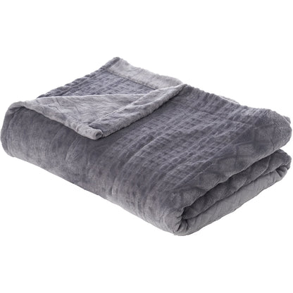 Pure Enrichment PureRelief Radiance Deluxe Heated Blanket - 10 Heat Settings, Super Soft Micromink Velvet Fabric, LCD Controller, Auto Shut-Off Timer, Machine Washable - Queen Size Electric Blanket