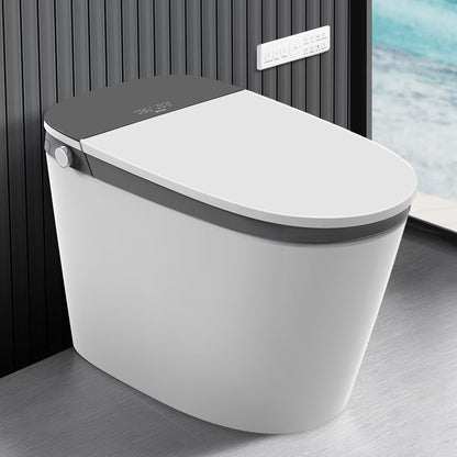 Smart Bidet Toilet Built in Tank,Comfortable Seat Height, Dual-Flush Elongated Toilet Bidet, Foot Sensor Flush/Open Seat Toilet U8Pro