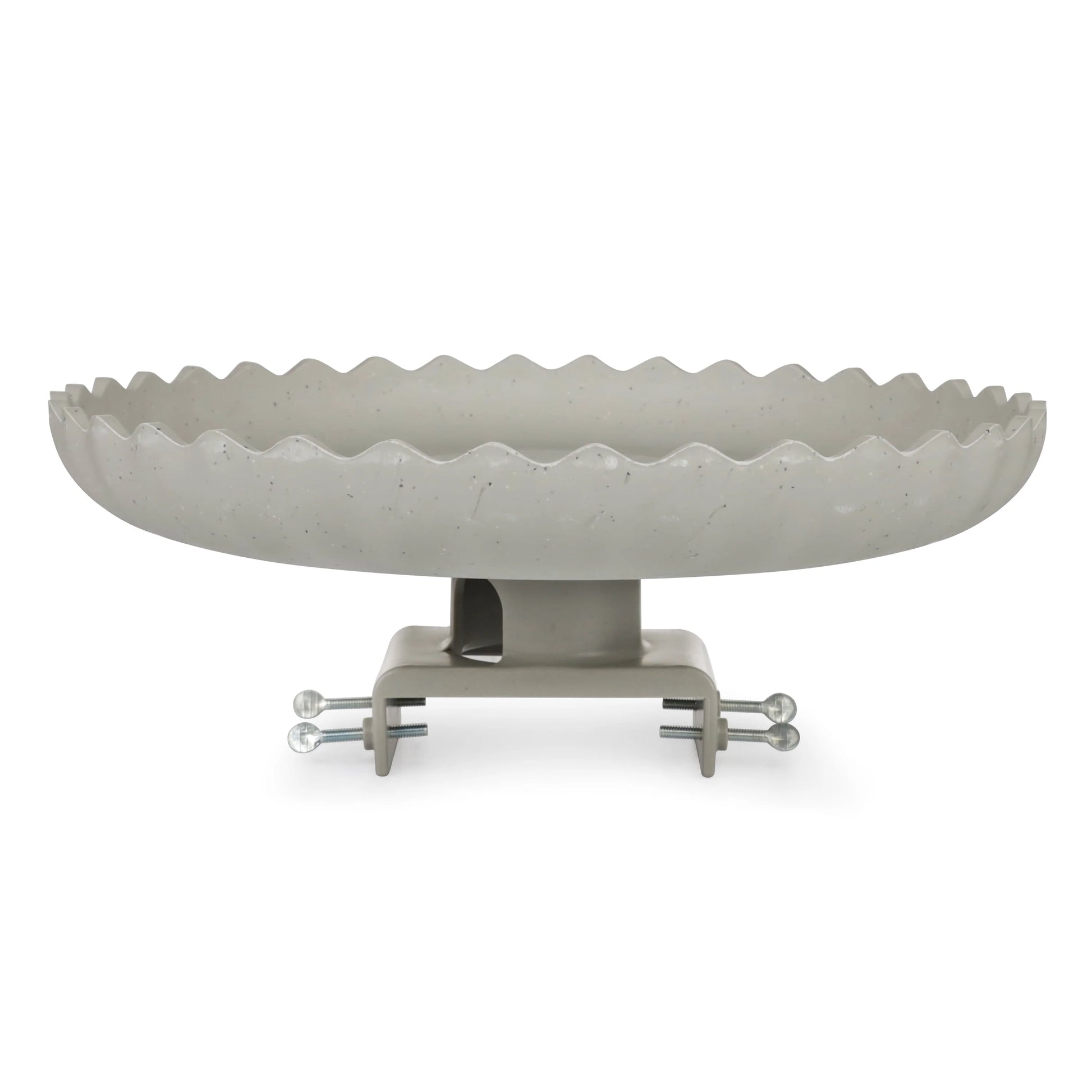 Farm Innovators Outdoor Heated Bird Bath, 120W Stone Birdbath w/Deck Mount