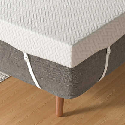 New Thickened Quilted Latex Layer High Resilience Zero Pressure Mattress Topper, Foldable 3D Edge Support, Memory High Resilience Latex Thickened Knitted Breathable Non-slip Pad Foldable