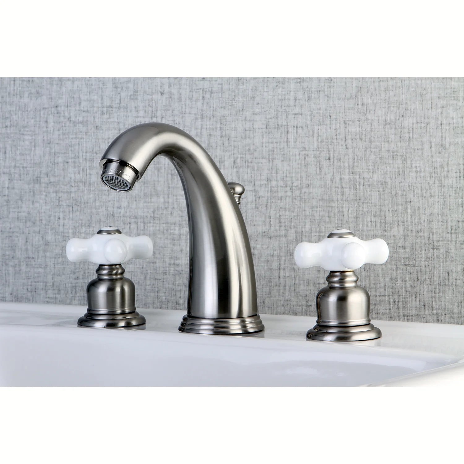 Kingston Brass KB988PX Victorian 2-Handle 8 in. Widespread Bathroom Faucet, Brushed Nickel