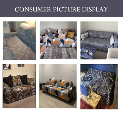 NEWEEN Sofa Cover High Stretch Elastic Fabric 1 2 3 Seater Sofa Slipcover Chair Loveseat Couch Cover Polyester Spandex Furniture Protector Cover with 1 Pillowcase (1 Seater, Checkerboard)