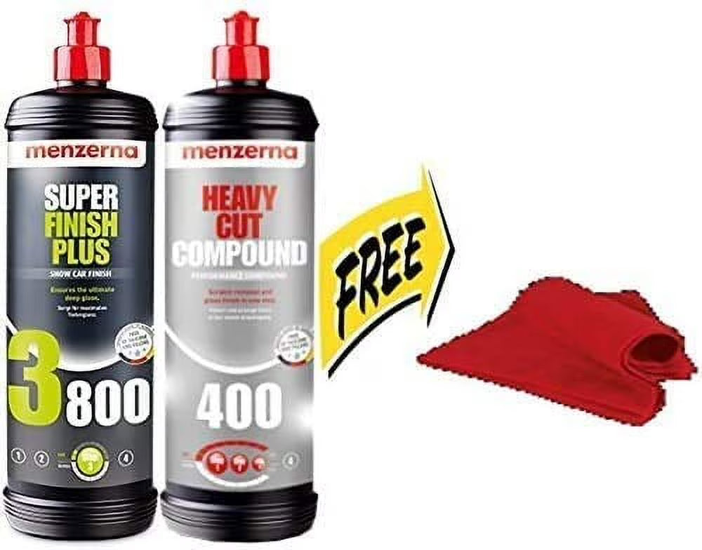 menzerna Compound Bundle with Free Microfiber Towel 3800Q 400Q Compound