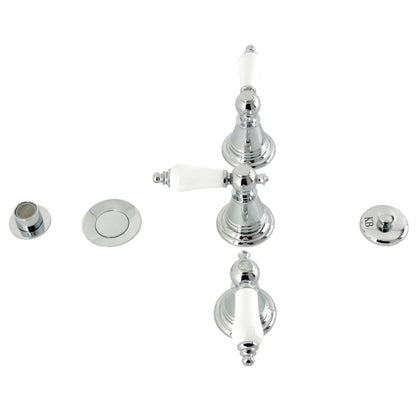 Kingston Brass KB320PL Victorian Three-Handle Bidet Faucet, Matte Black