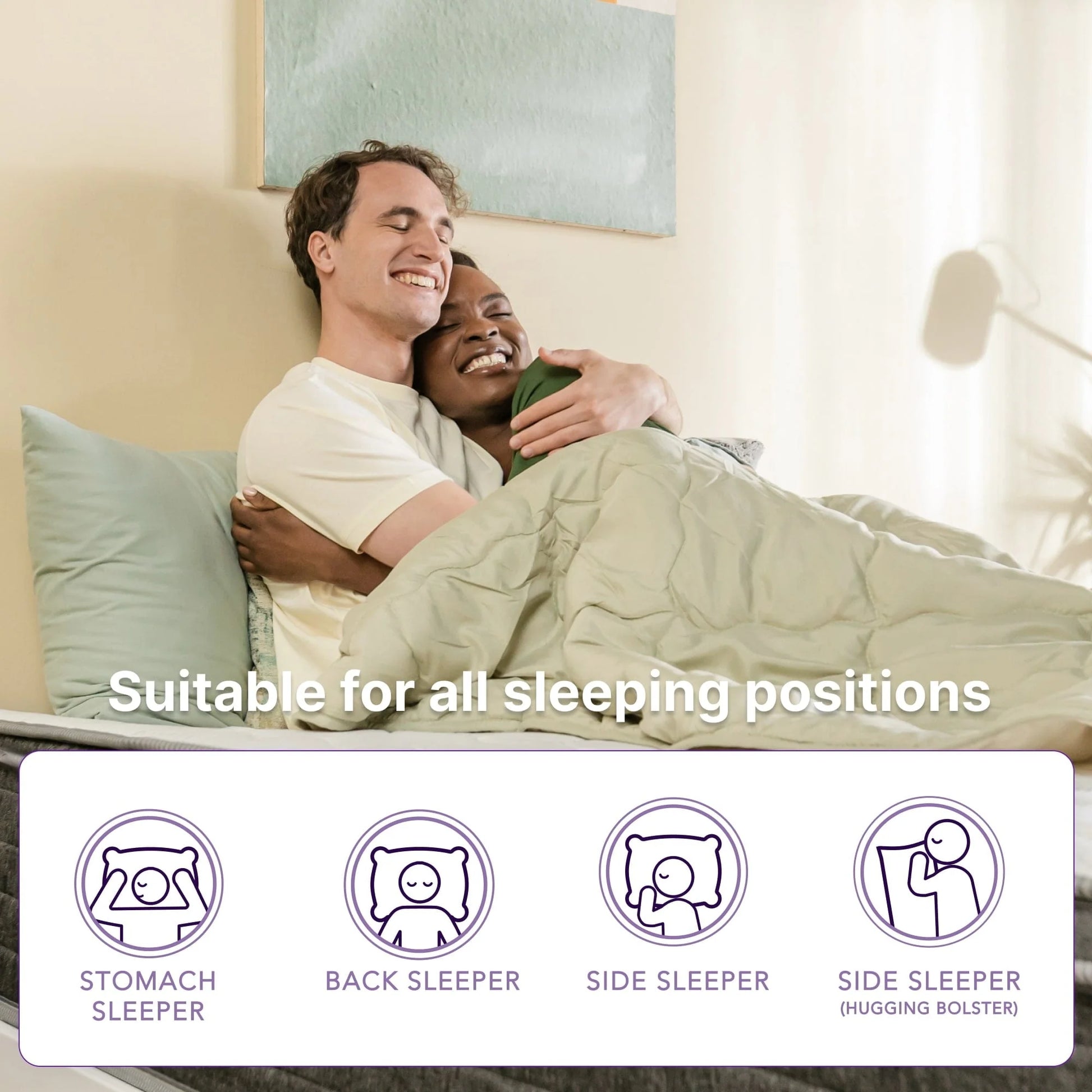 NapQueen Victoria 10" Medium Firm, Hybrid of Cooling Gel Infused Memory Foam and Pocket Spring Mattress, Queen Size