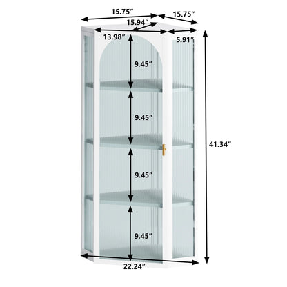 Wall Mounted Storage Cabinet In White, Minimalist Design For Home, Four Shelves, Bedroom To Kitchen Bathroom White Storage, Modern Minimalist, With