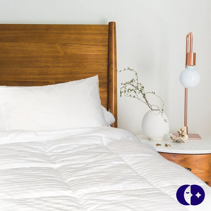 Continental Bedding Affinity All Season Down Alternative 100% Cotton Quilted Comforter Full Size Duvet Insert 76x86 Inch