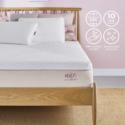 nue by Novaform 10" Cooling Gel Memory Foam Mattress, Queen