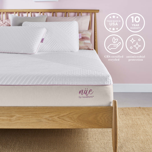 nue by Novaform 10" Cooling Gel Memory Foam Mattress, Queen