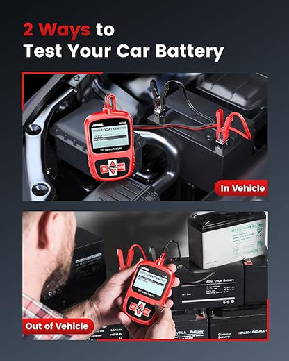 ANCEL BST200 Car Battery Tester 12V with ANCEL PB100 Automotive Power Circuit Probe Tester