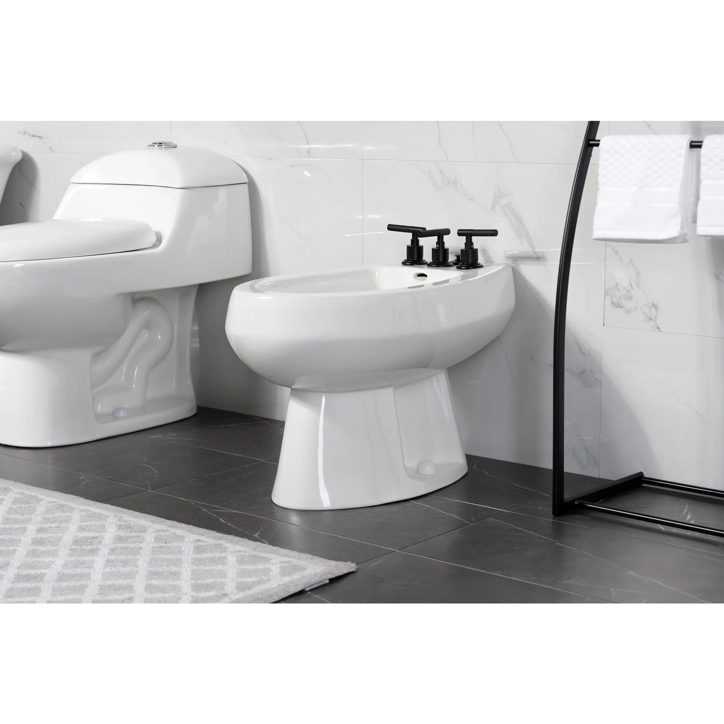 Kingston Brass KB6321CKL Kaiser Three-Handle Bidet Faucet, Polished Chrome