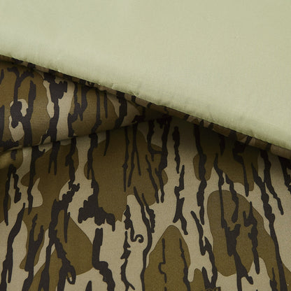 Mossy Oak Bottomland Microfiber Full Size Bed in a Bag Microfiber Adult Bedding for Hunting Lodge or Cabin