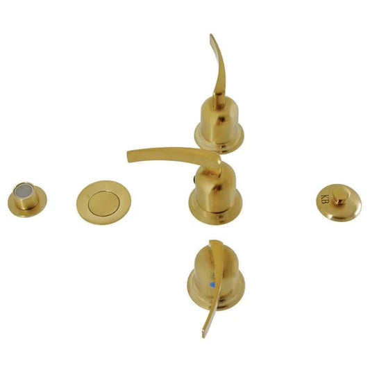 2.5 in. Centurion Three-Handle Bidet Faucet, Brushed Brass