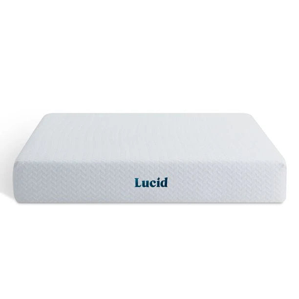 Lucid Refresh 10" Dual-Layered Gel Memory Foam Mattress, Firm, Queen