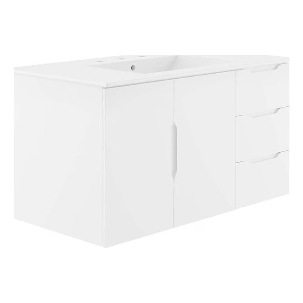 Modway Vitality 36" Bathroom Vanity in White White