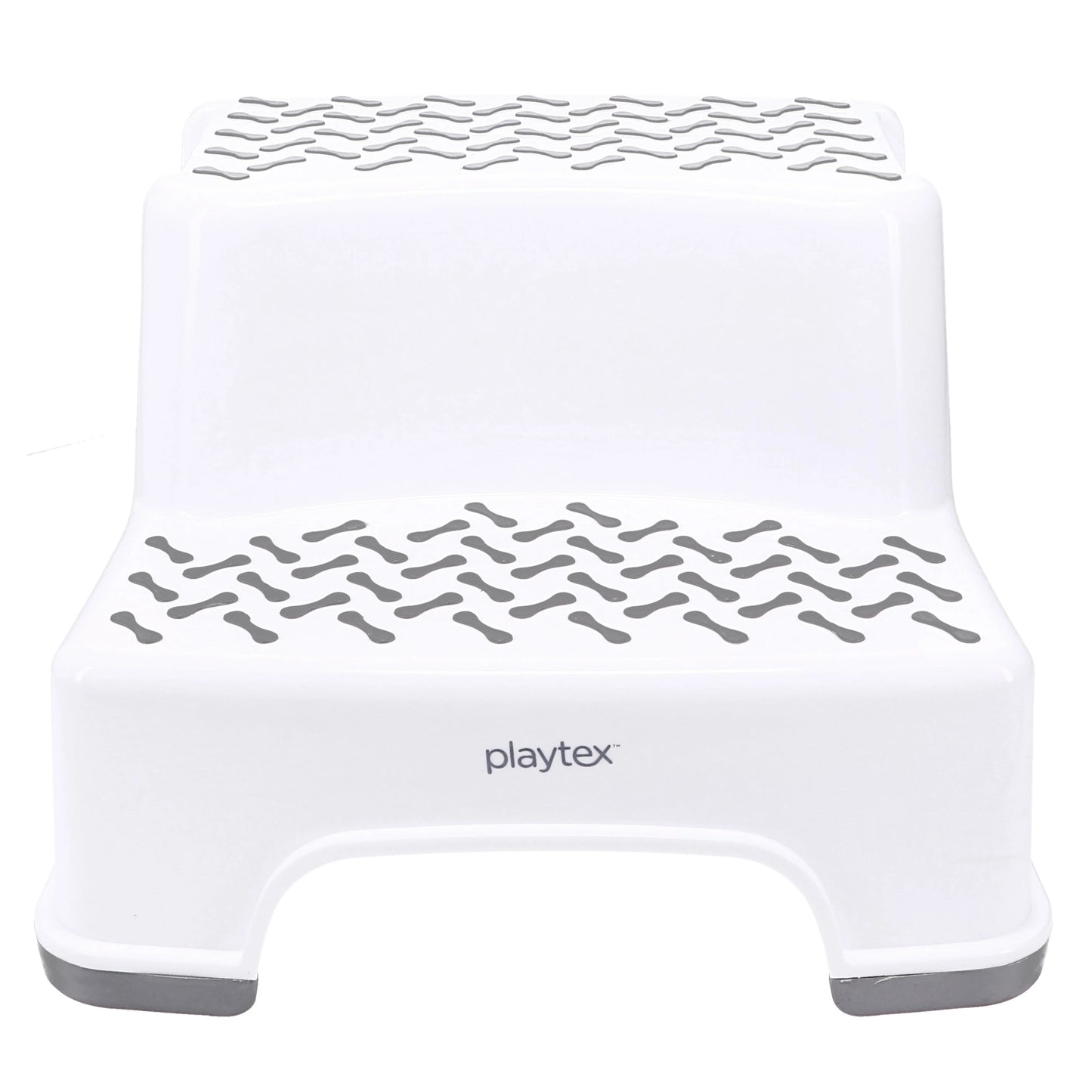 Playtex White 2-Tier Step Stool, Kids Bathroom and Bedroom Plastic Step Stool
