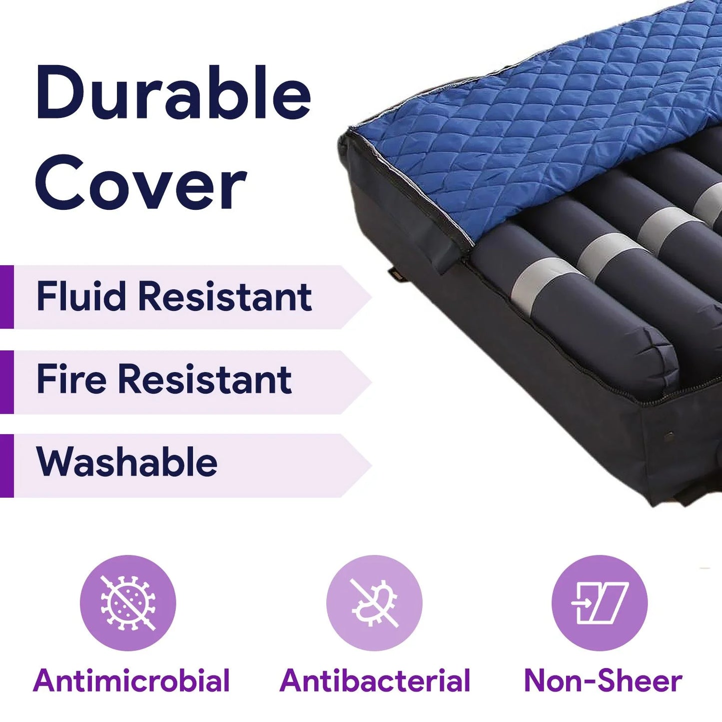 Proheal Low Air Loss Alternating Pressure Air Mattress with Pump - Stages I-III - Bed Size: 36” x 80” Bed Thickness: 8 inch