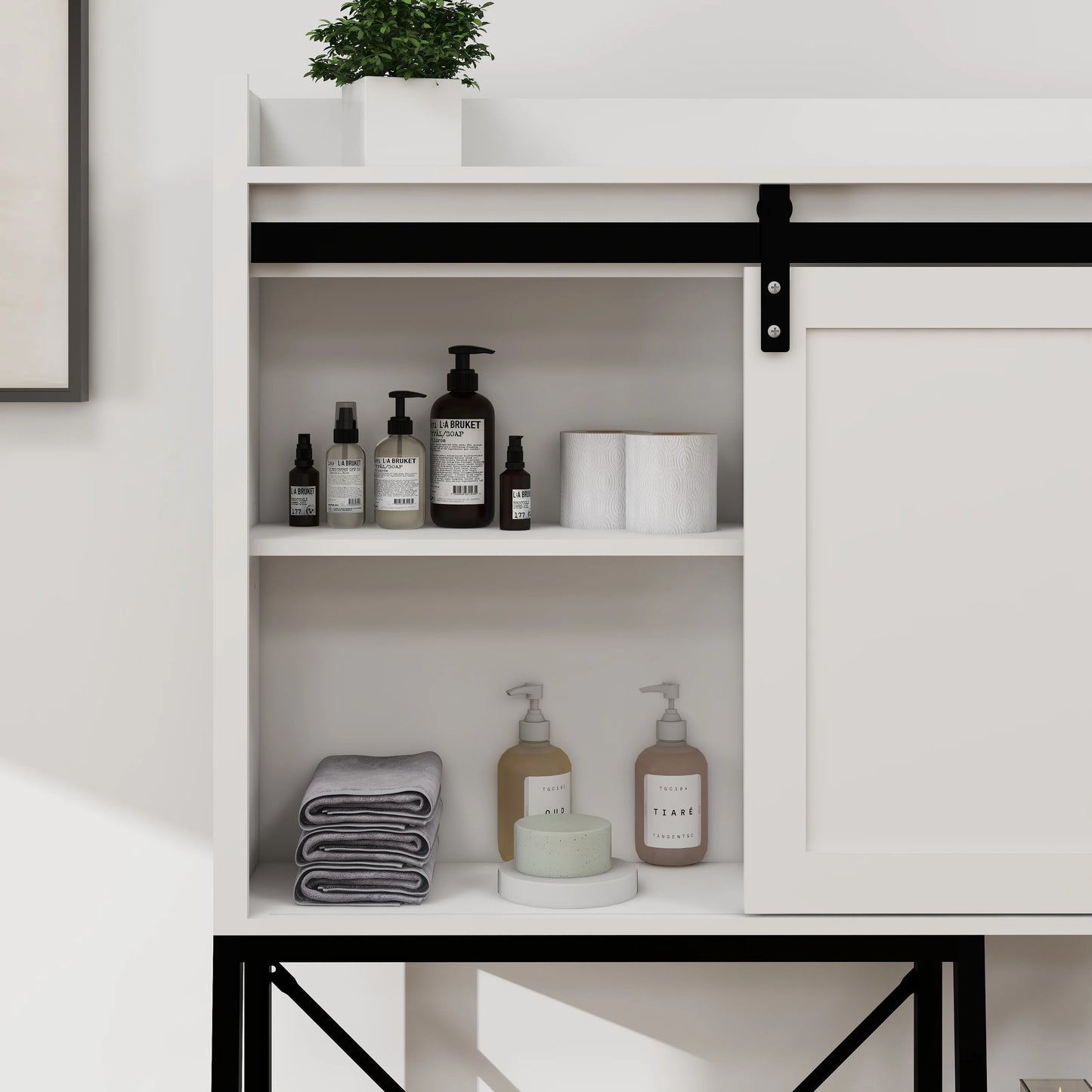 CNCJ Over The Toilet Storage Cabinet Bathroom Shelves
