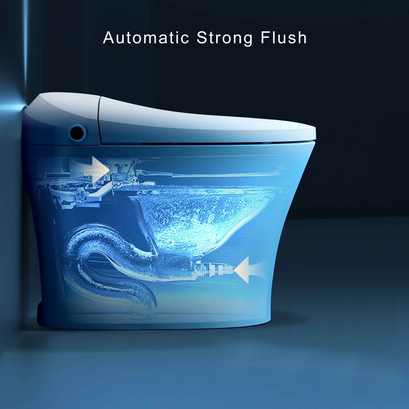HOROW Tankless Toilet, Modern Smart Toilet without bidet, Self Cleaning One Piece Toilet with Warm Elongated Seat,Heated Toilet HR-T10SD