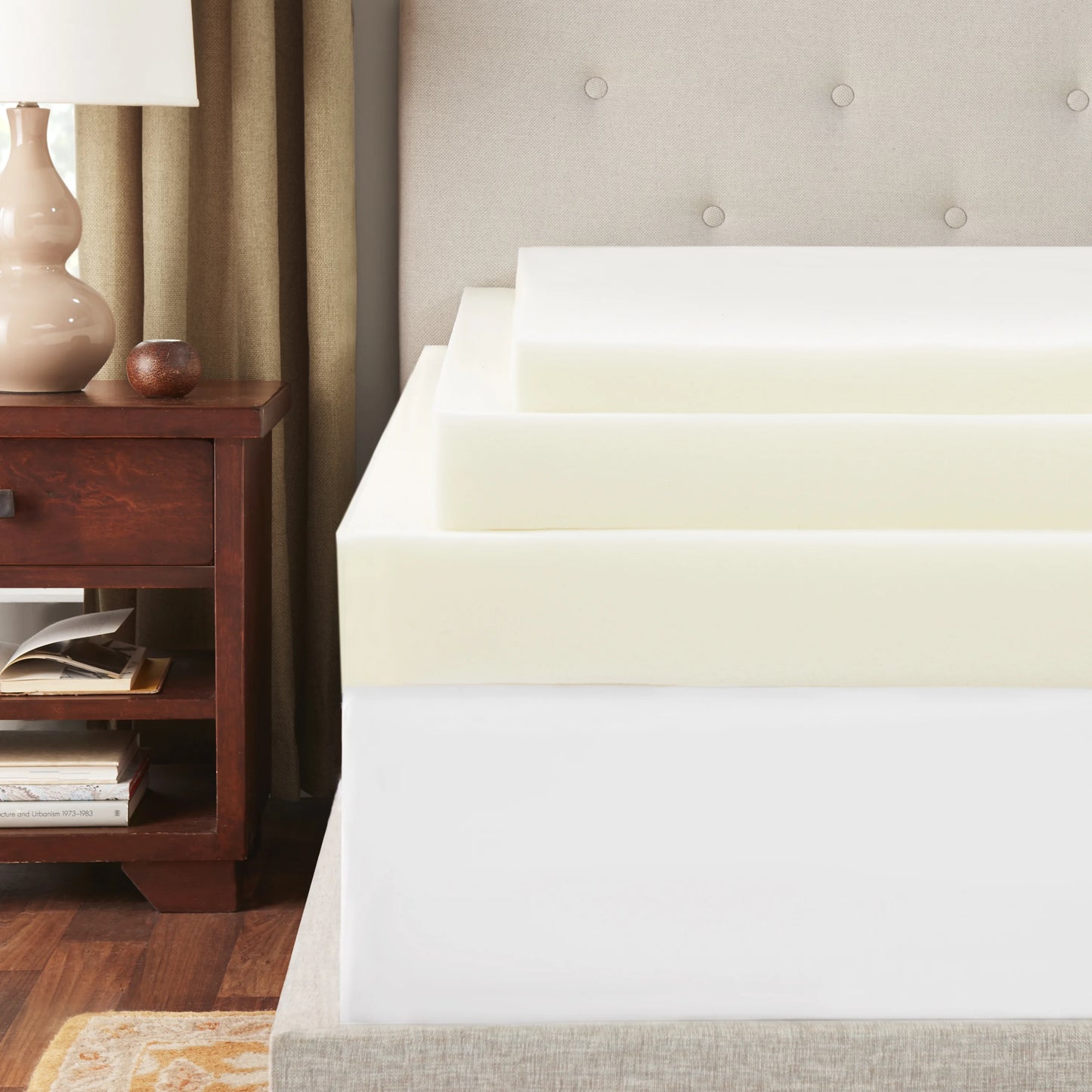 Sleep Studio 4" Breathable Memory Foam Mattress Topper, Full