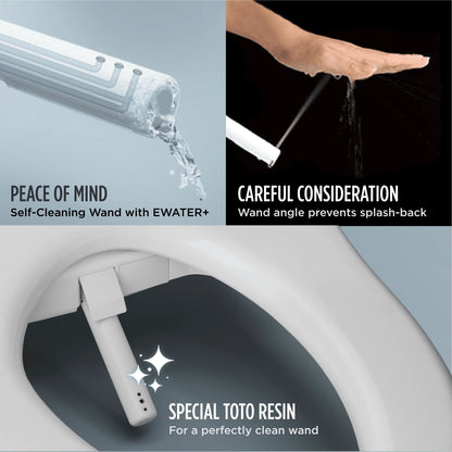 TOTO® WASHLET® C5 Electronic Bidet Toilet Seat with PREMIST and EWATER+ Wand Cleaning, Elongated, Sedona Beige - SW3084#12