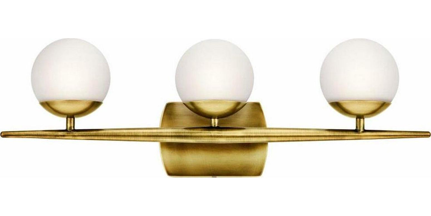 3 Light Bath Vanity In Mid-Century Modern Style-7.75 Inches Tall And 24.5 Inches Wide Kichler Lighting 45582Ch