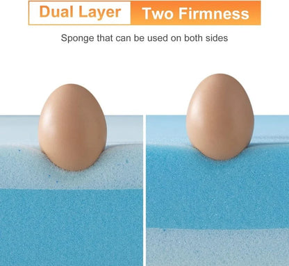 3 Inch Mattress Topper Twin - Cool Gel Memory Foam Mattress Topper, Extra Firm Bed Topper,
