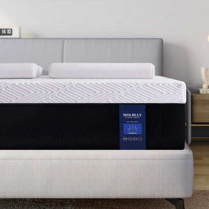 Queen Mattress,Madinog 10" Cooling Gel Memory Foam Mattress-in-a-Box with Breathable Cover