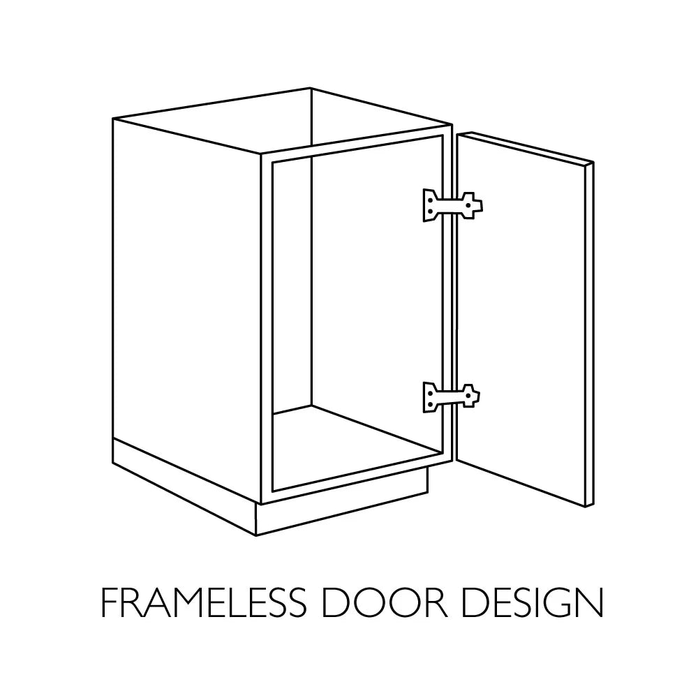 Design House Solid Wood Wyndham 24" Ready to Assemble 2-Door Bath Vanity Cabinet, White