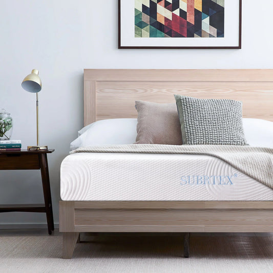 Subrtex 10" Gel Memory Foam Mattress in a Box, Queen