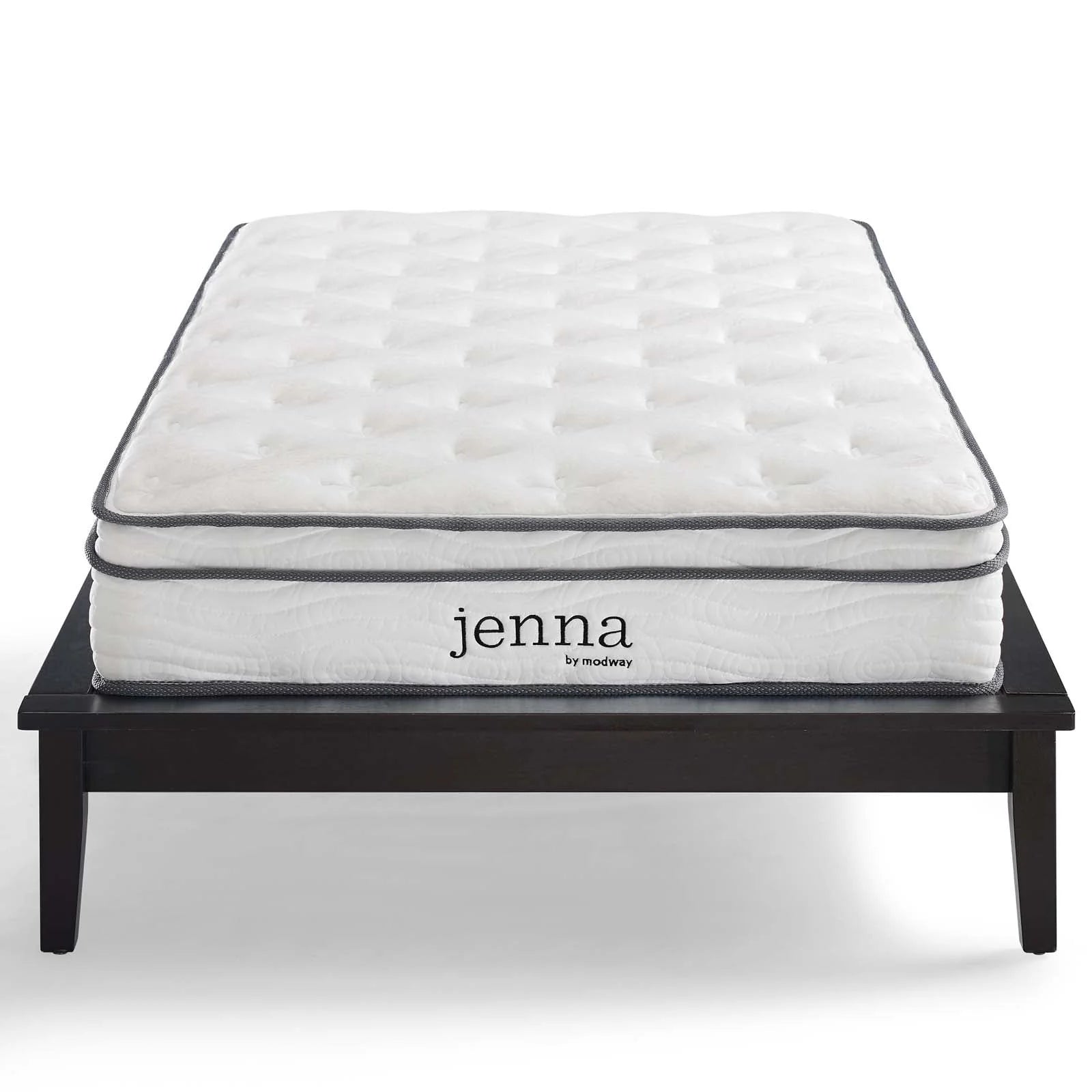 Modway Jenna 8" Innerspring and Foam Twin Mattress in White