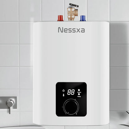 8 gallon mini instant electric water heater, 110V/1500W, kitchen sink quick heating water heater, bathroom household energy-saving water heater, instant heating, saving electricity and space