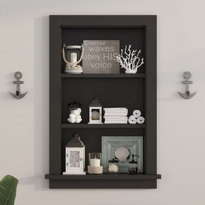 Hironpal White 2-Tier Recessed 15x18 Wall Niche Medicine Cabinet Replacement, in The Wall Bathroom Cabinet Insert Shelf/Shelves