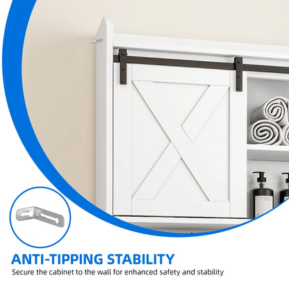 Dextrus Over The Toilet Storage Cabinet,Bathroom Shelf Organizer with Infrared Sensor Light,Toilet Paper Holder,and Adjustable Shelf