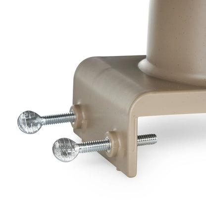 Farm Innovators 150 Watt Plastic Heated Birdbath w/Deck Mount, Tan