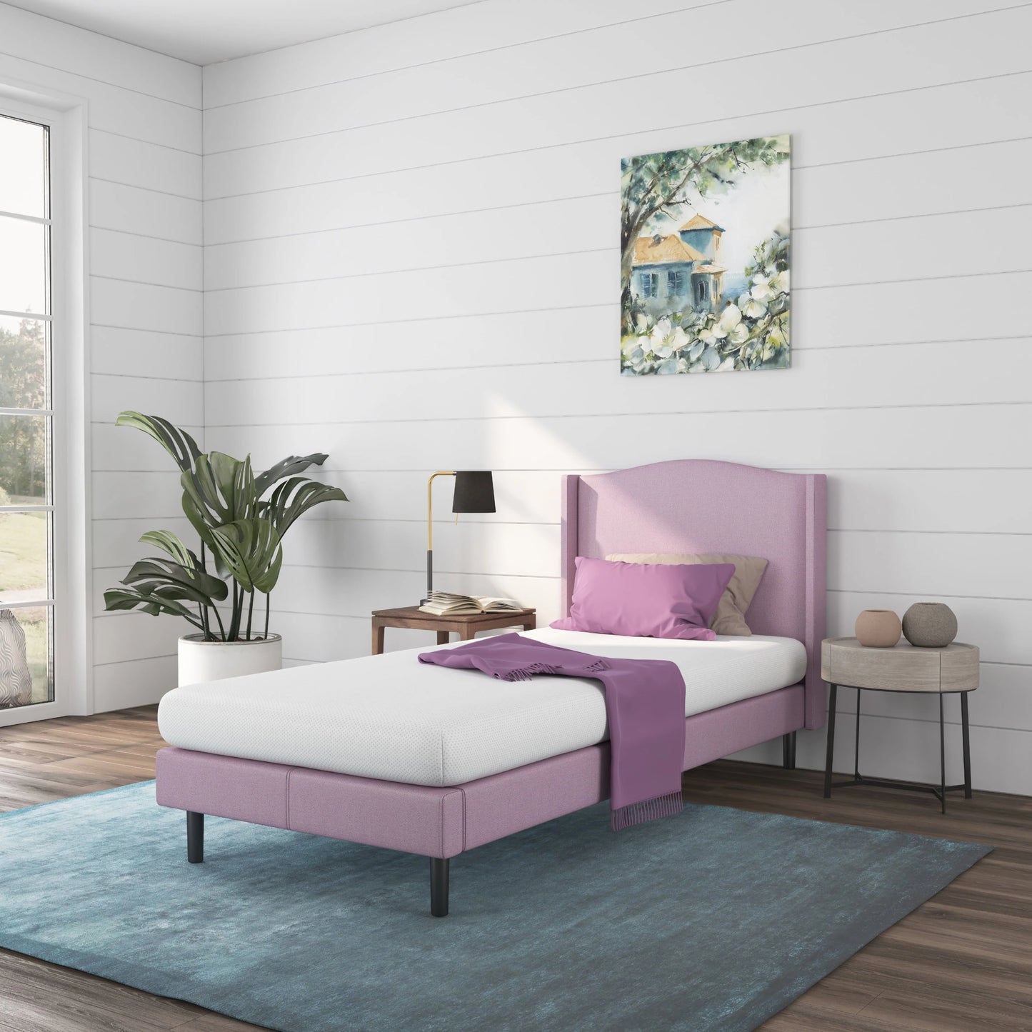 NapQueen Rainbow 5" Memory Foam Twin Mattress, White