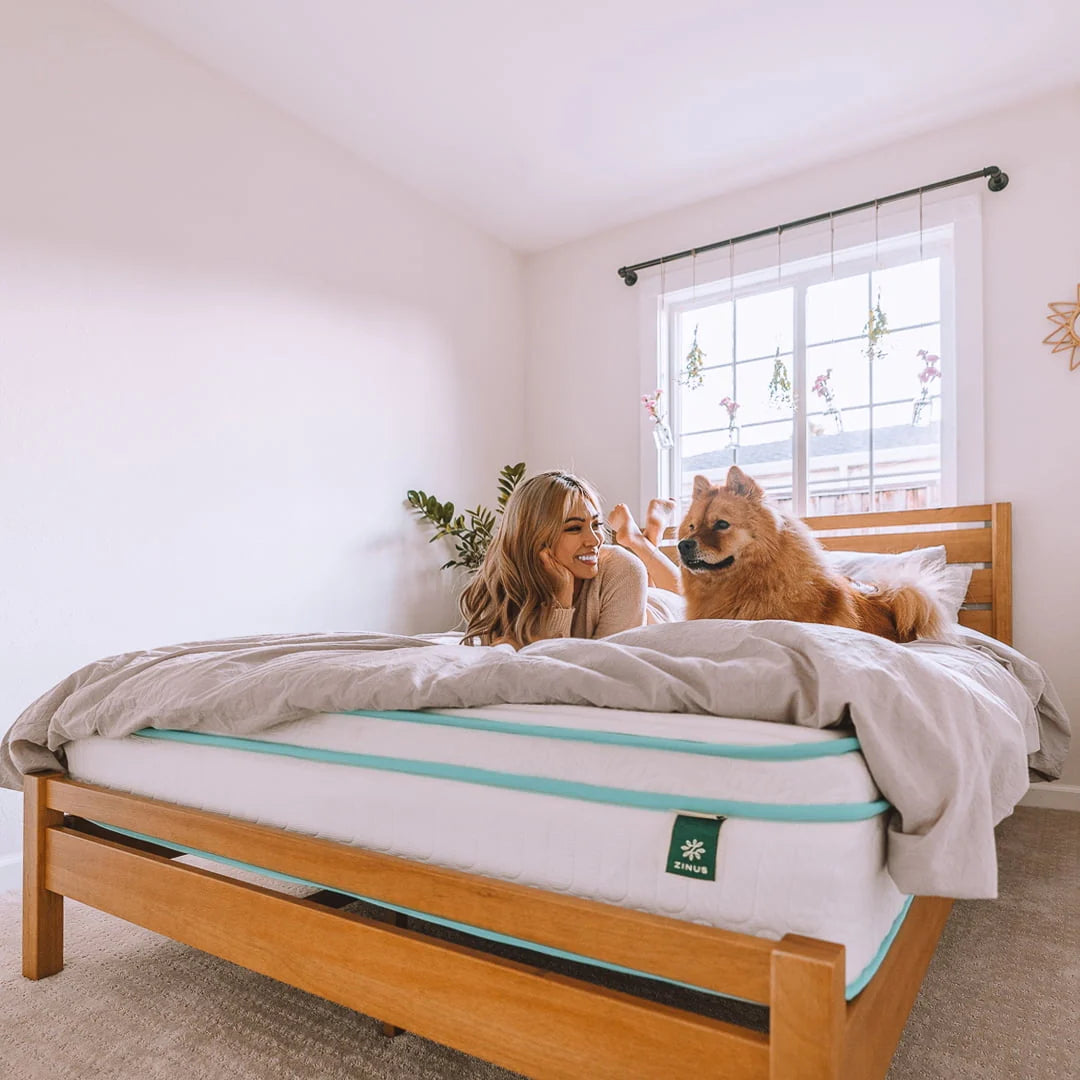 Zinus Green Tea Infused Euro Top 8" Innerspring Mattress, Queen