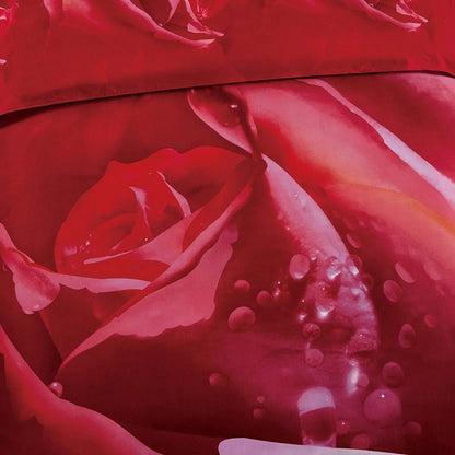 Dolce Mela Dm510Q Floral Bedding - Rosa, Luxury Queen Size Duvet Cover Set