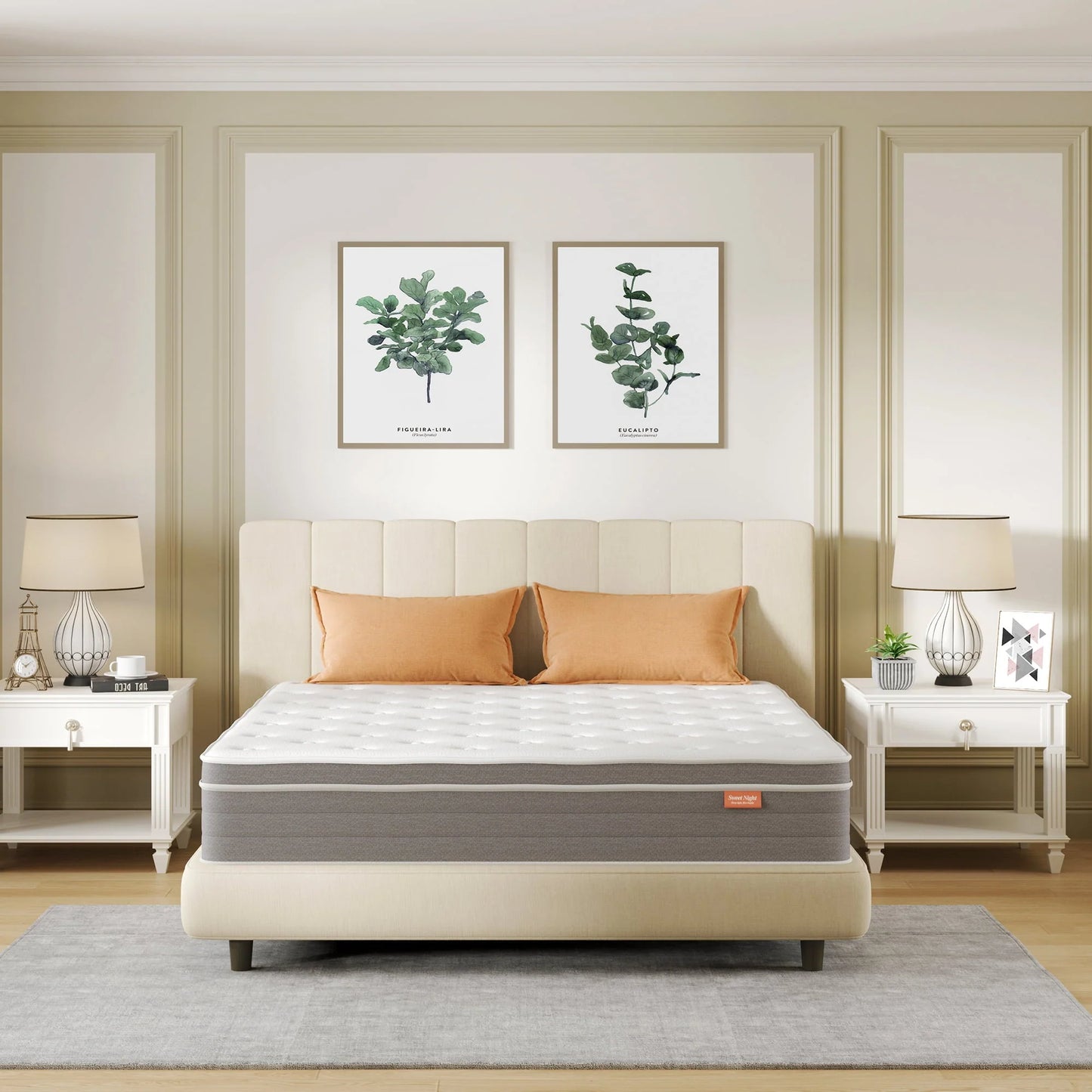 Sweetnight 12 inch Gel Memory Foam Hybrid Mattress with Medium Firm Pillow Top, King Mattresses