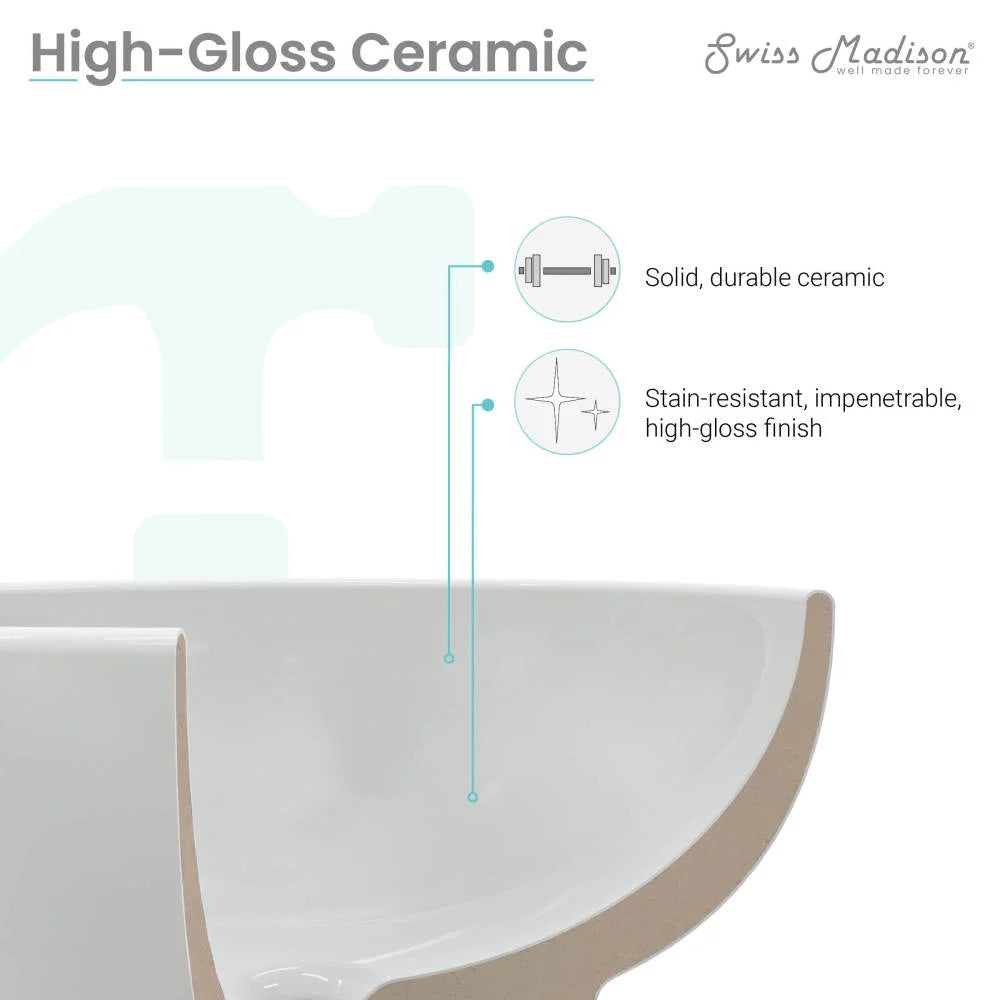 Annecy 23.5°?Rectangle Vessel Bathroom Sink