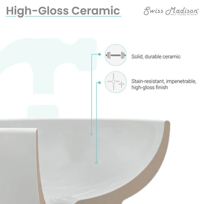 Annecy 23.5°?Rectangle Vessel Bathroom Sink